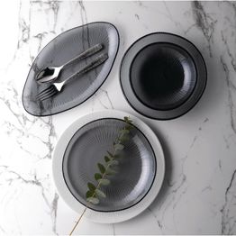 Churchill Bamboo Organic Glass Plate Dusk 225mm alternative