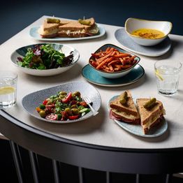 Churchill Homespun Accents Aquamarine Triangle Bowl 185mm alternative