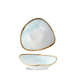 Churchill Homespun Accents Aquamarine Triangle Bowl 235mm