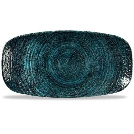Churchill Homespun Chroma Blue Chefs' Oblong Plates 269mm