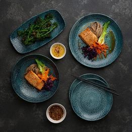 Churchill Homespun Chroma Blue Chefs' Oblong Plates 298mm alternative