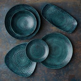 Churchill Homespun Chroma Blue Coupe Bowls 182mm alternative