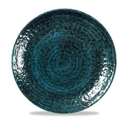 Churchill Homespun Chroma Blue Coupe Plates 165mm