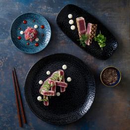 Churchill Homespun Chroma Blue Coupe Plates 165mm alternative