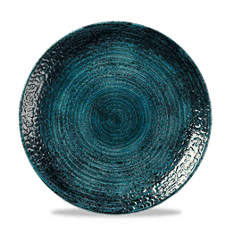 Churchill Homespun Chroma Blue Coupe Plates 260mm