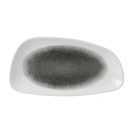 Churchill Raku Geo Plates Quartz Black 298x143mm