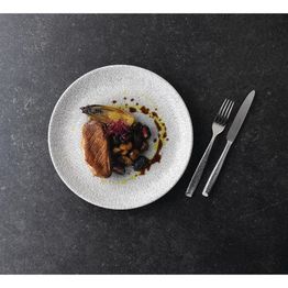 Churchill Raku Jasper Grey Evolve Coupe Plate 8.67" alternative