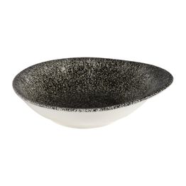 Churchill Raku Round Dish Quartz Black 160mm