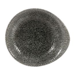 Churchill Raku Round Dish Quartz Black 185mm