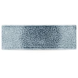 Churchill Raku Topaz Blue Oblong Plates 330 x 110mm