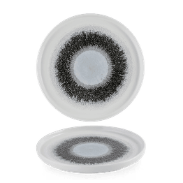 Churchill Studio Prints Fusion Black Walled Plates 260mm