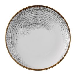 Churchill Studio Prints Homespun Accents Jasper Evolve Coupe Plate Grey 260mm