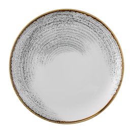 Churchill Studio Prints Homespun Accents Jasper Evolve Coupe Plate Grey 286mm