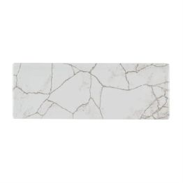 Churchill Studio Prints Kintsugi Agate Grey Oblong Plates 250x90mm