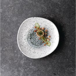 Churchill Studio Prints Mineral Blue Centre Organic Round Plates 210mm alternative