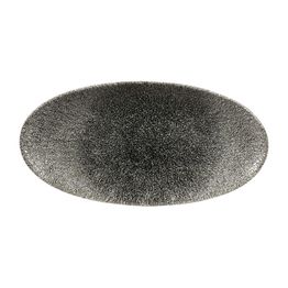 Churchill Studio Prints Raku Oval Plates Quartz Black 299mm