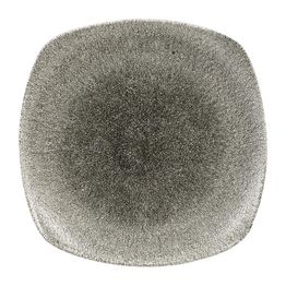Churchill Studio Prints Raku Square Plates Quartz Black 252mm