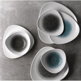 Churchill Studio Prints Raku Triangle Plates Jade Green 192mm alternative