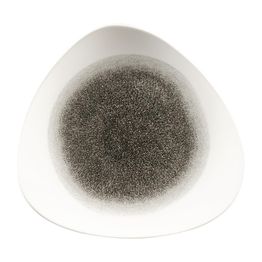 Churchill Studio Prints Raku Triangle Plates Quartz Black 265mm