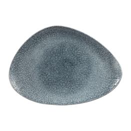 Churchill Studio Prints Raku Triangular Plates Topaz Blue 356mm