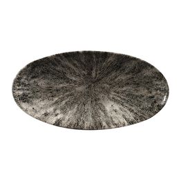 Churchill Studio Prints Stone Chefs Plates Quartz Black 299 x 150mm