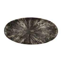 Churchill Studio Prints Stone Chefs Plates Quartz Black 347 x 173mm