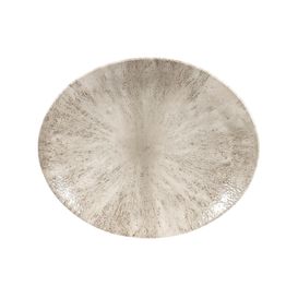 Churchill Studio Prints Stone Coupe Oval Plates Agate Grey 270mm