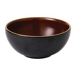 Churchill Super Vitrified Nourish Tokyo Black Deep Bowls 155mm