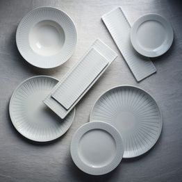 Churchill Era Grey Oblong Plates 250x90mm alternative