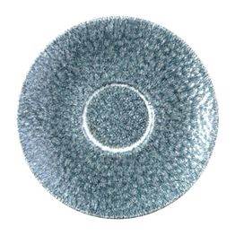 Churchill Raku Duo Cappuccino Saucer Topaz Blue 159mm