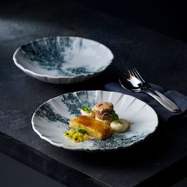 Churchill Smoke Black Coupe Plates 237mm alternative