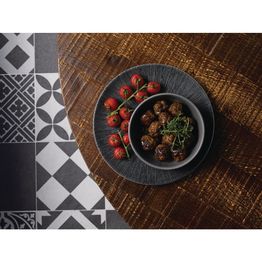 Churchill Studio Prints Agano Coupe Plates Black 217mm alternative