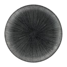 Churchill Studio Prints Agano Coupe Plates Black 288mm