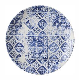 Dudson Makers Collection Porto Blue Coupe Plate 185mm