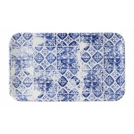 Dudson The Makers Collection Organic Rectangular Platters Porto Blue 179mm