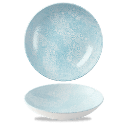 Churchill Vintage Prints Med Tiles Aquamarine Coupe Bowl 248mm