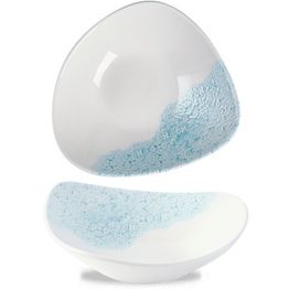 Churchill Vintage Prints Med Tiles Aquamarine Triangle Bowl 235mm