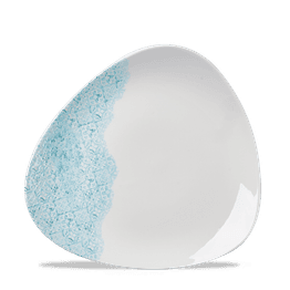 Churchill Vintage Prints Med Tiles Aquamarine Triangle Plate 229mm