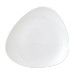 Churchill Vellum White Triangle Plate 7 3/4 "