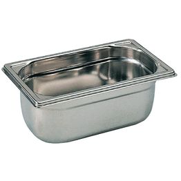 Matfer Bourgeat Stainless Steel 1/4 Gastronorm Trays - 100mm 2.5Ltr
