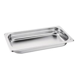 Vogue Stainless Steel 1/3 Gastronorm Tray - 40mm 1.45Ltr