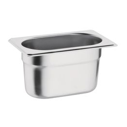 Vogue Stainless Steel 1/9 Gastronorm Tray - 100mm