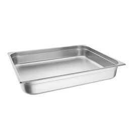 Vogue Stainless Steel 2/1 Gastronorm Tray - 100mm