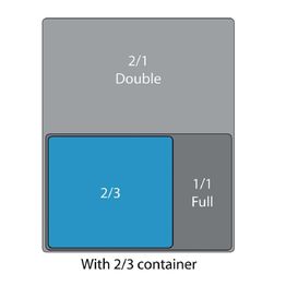 Vogue Stainless Steel 2/3 Gastronorm Tray - 40mm alternative