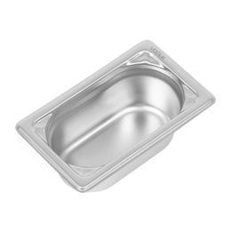 Vogue Heavy Duty Stainless Steel 1/9 Gastronorm Tray - 65mm 0.6Ltr