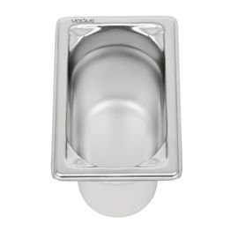 Vogue Heavy Duty Stainless Steel 1/9 Gastronorm Tray - 100mm 0.8Ltr alternative