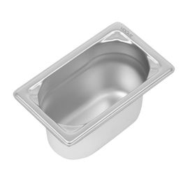 Vogue Heavy Duty Stainless Steel 1/9 Gastronorm Tray - 100mm 0.8Ltr