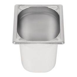 Vogue Heavy Duty Stainless Steel 1/6 Gastronorm Tray - 200mm 3Ltr alternative