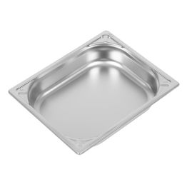 Vogue Heavy Duty Stainless Steel 1/2 Gastronorm Tray - 65mm 4Ltr