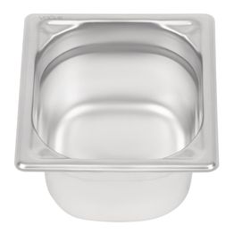 Vogue Heavy Duty Stainless Steel 1/6 Gastronorm Tray - 100mm 1.7Ltr alternative